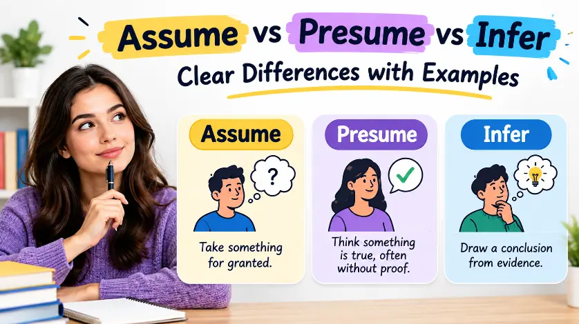 Assume vs Presume vs Infer, Clear Differences with Examples