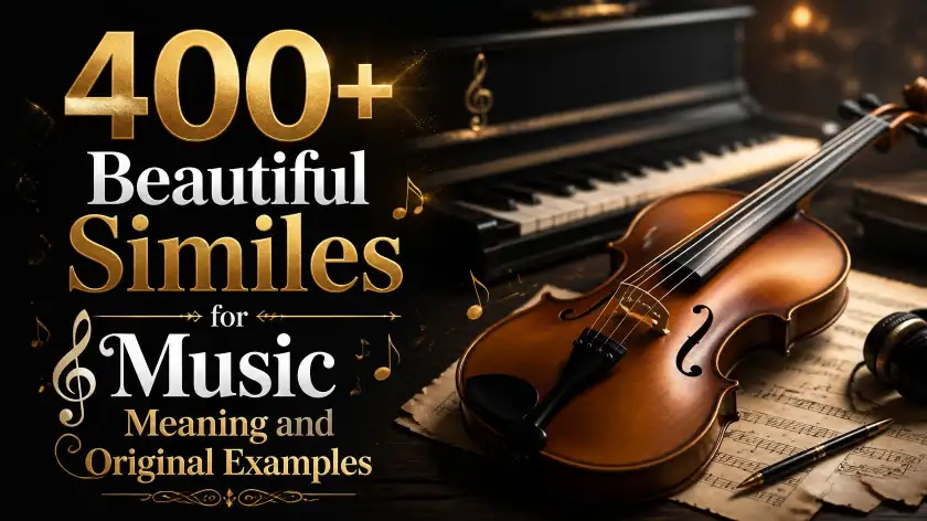 Beautiful Similes for Music, Meaning and Original Examples