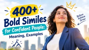 Bold Similes for Confident People: Meaning, Examples