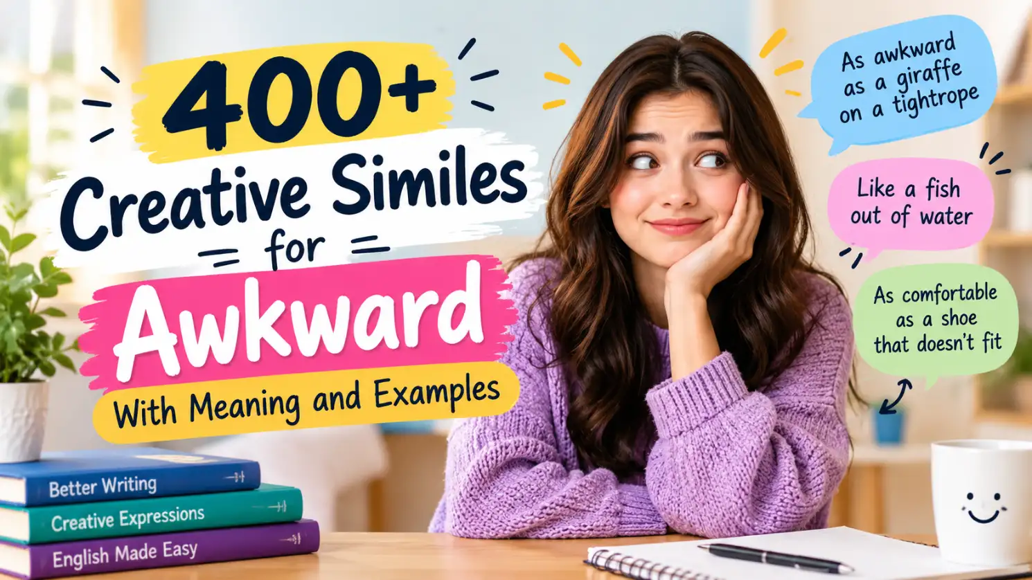 Creative Similes for Awkward, With Meaning and Examples