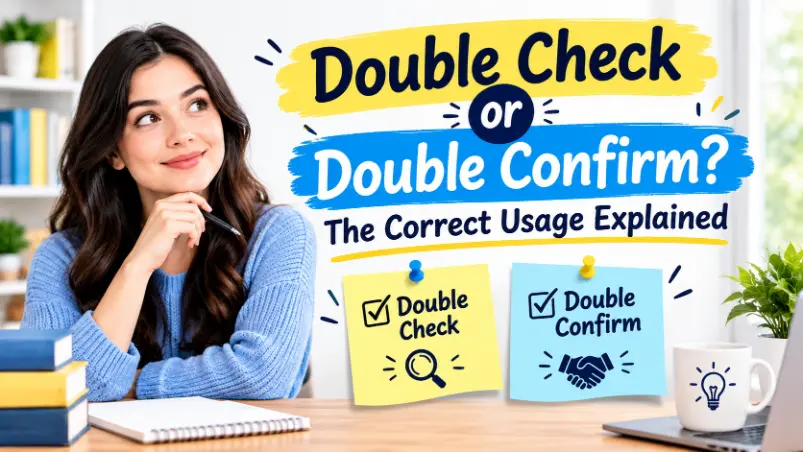 Double Check or Double Confirm? The Correct Usage Explained