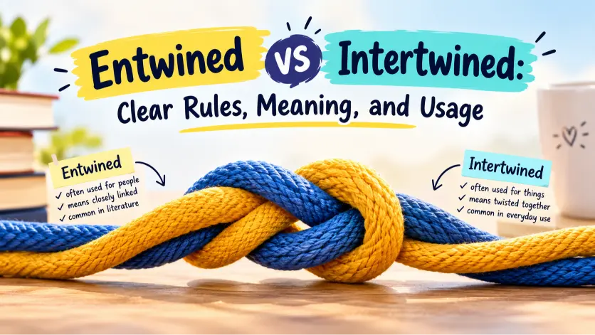 Entwined vs Intertwined: Clear Rules, Meaning, and Usage