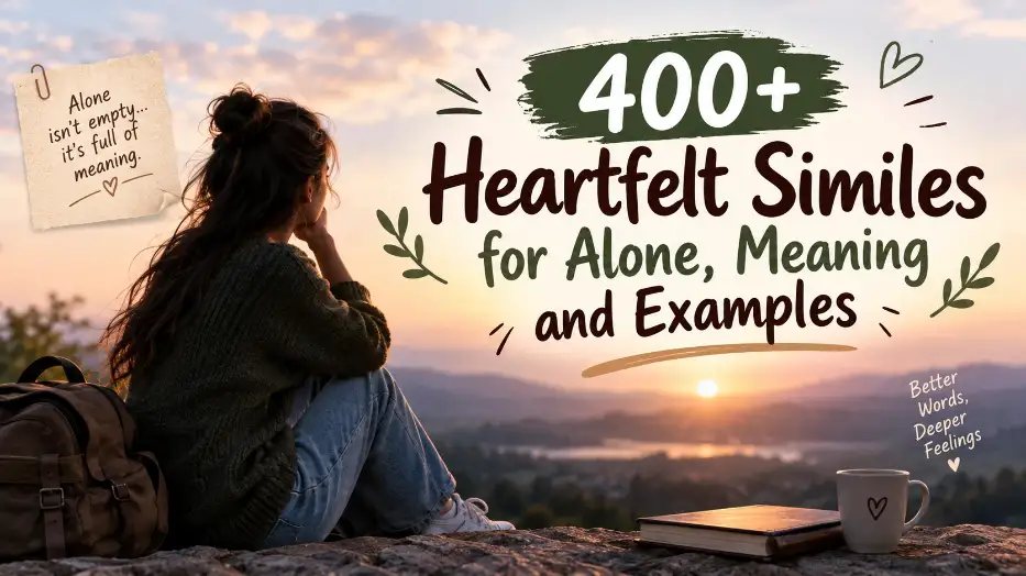 Heartfelt Similes for Alone, Meaning and Examples