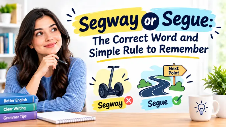 Segway or Segue: The Correct Word and Rule to Remember