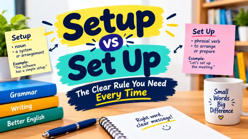 Setup vs Set Up: The Clear Rule You Need Every Time