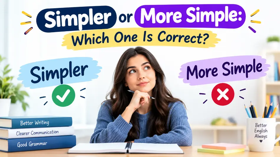 Simpler or More Simple: Which One Is Correct?