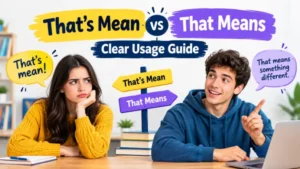 That's Mean vs That Means, Clear Usage Guide
