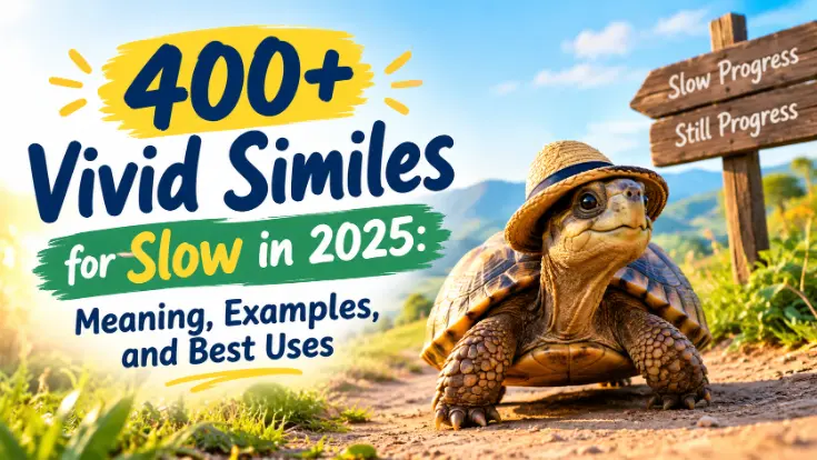 Vivid Similes for Slow in 2025: Meaning,and Best Uses